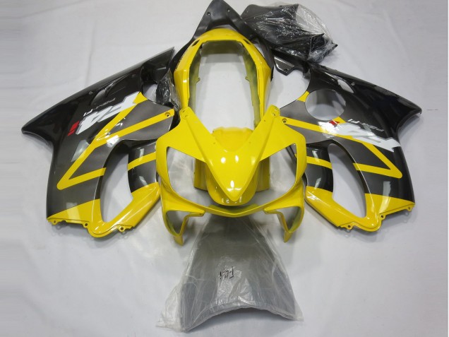 2004-2007 Gelb & Silber Honda CBR600 F4i Motorrad Verkleidungen