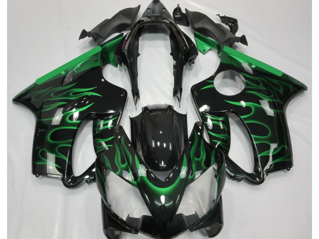 2004-2007 Hellgrün Flamme Honda CBR600 F4i Motorrad Verkleidungen 2004-2007 Hellgrün Flamme Honda CBR600 F4i Motorrad Verkleidungen