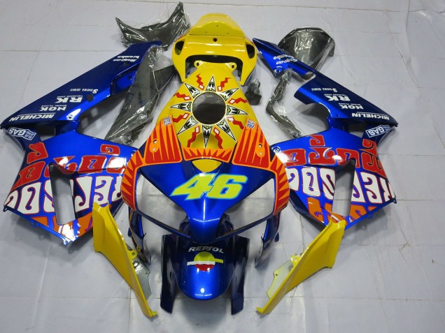 2005-2006 Custom Blau Rossi Honda CBR600RR Motorrad Verkleidungen 2005-2006 Custom Blau Rossi Honda CBR600RR Motorrad Verkleidungen
