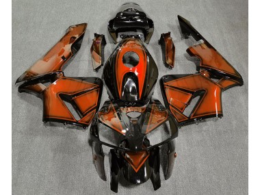 2005-2006 Dunkelorange Honda CBR600RR Motorrad Verkleidungen