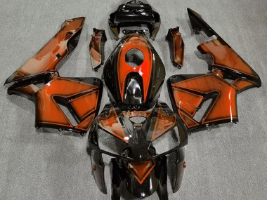 2005-2006 Dunkelorange Honda CBR600RR Motorrad Verkleidungen