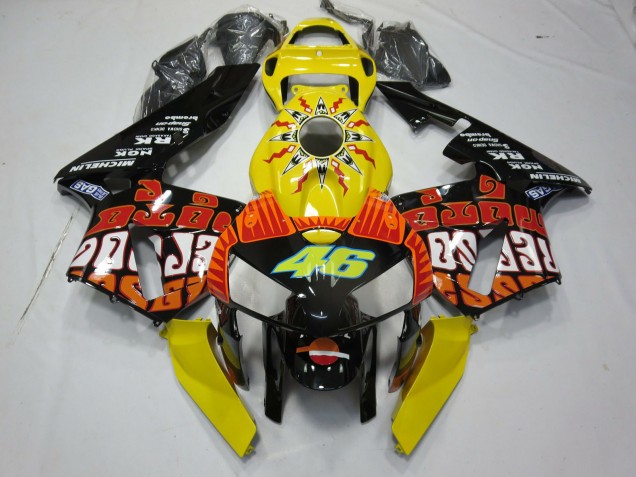 2005-2006 Gelb Rossi Honda CBR600RR Motorrad Verkleidungen