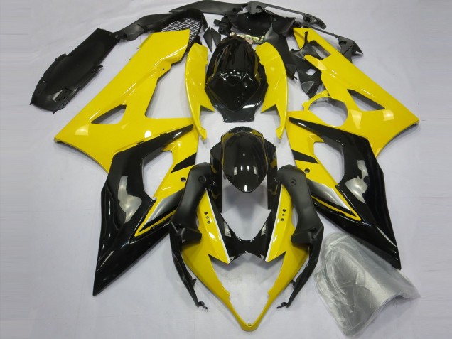 2005-2006 Gelb & Schwarz Suzuki GSXR 1000 Motorrad Verkleidungen 2005-2006 Gelb & Schwarz Suzuki GSXR 1000 Motorrad Verkleidungen