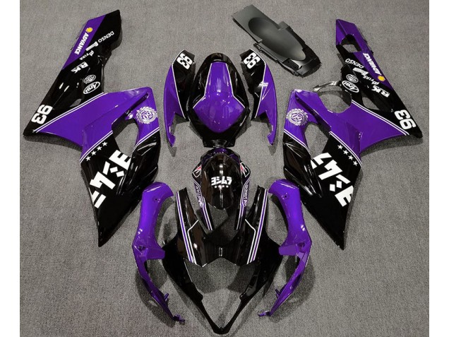 2005-2006 Glanz Lila & Schwarz Benutzerdefiniert Suzuki GSXR 1000 Motorrad Verkleidungen