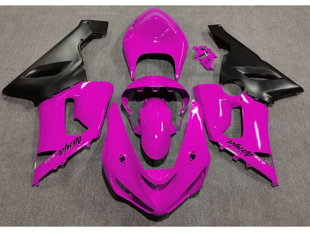 2005-2006 Glanzrosa Kawasaki ZX6R Motorrad Verkleidungen 2005-2006 Glanzrosa Kawasaki ZX6R Motorrad Verkleidungen