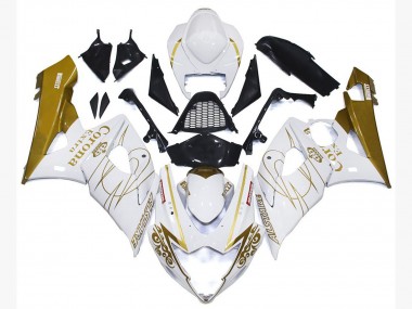 2005-2006 Gold Glänzend Corona Benutzerdefiniert Suzuki GSXR 1000 Motorrad Verkleidungen