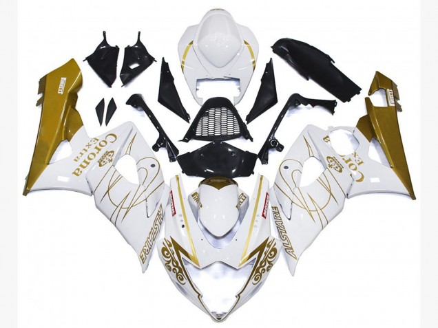 2005-2006 Gold Glänzend Corona Benutzerdefiniert Suzuki GSXR 1000 Motorrad Verkleidungen