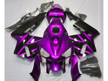 2005-2006 Lila-Schwarz-Design Honda CBR600RR Motorrad Verkleidungen