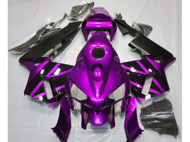 2005-2006 Lila-Schwarz-Design Honda CBR600RR Motorrad Verkleidungen