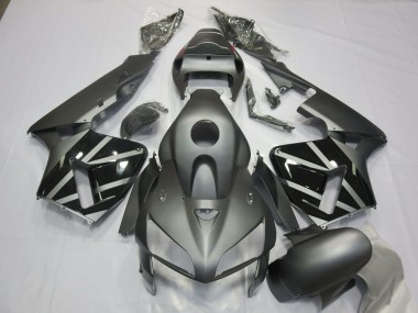 2005-2006 Matt Grau & Schwarz Honda CBR600RR Motorrad Verkleidungen