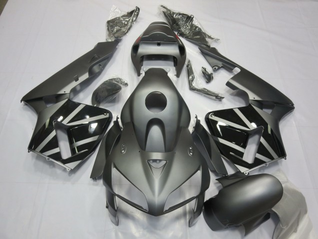2005-2006 Matt Grau & Schwarz Honda CBR600RR Motorrad Verkleidungen 2005-2006 Matt Grau & Schwarz Honda CBR600RR Motorrad Verkleidungen