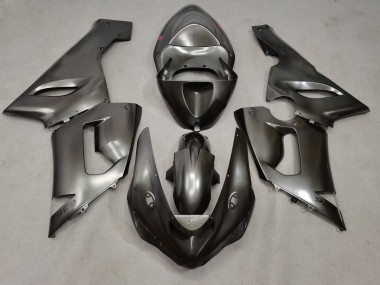 2005-2006 Metallsilber Kawasaki ZX6R Motorrad Verkleidungen