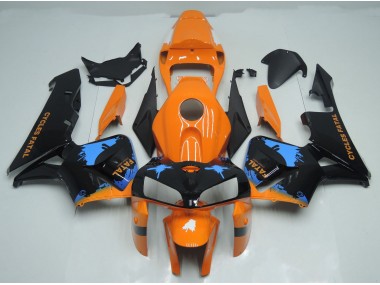 2005-2006 Orange & Schwarz Gespritzt Honda CBR600RR Motorrad Verkleidungen