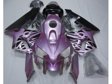 2005-2006 Rosaviolett Flamme Honda CBR600RR Motorrad Verkleidungen