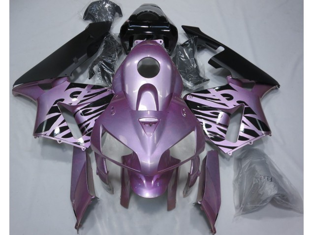 2005-2006 Rosaviolett Flamme Honda CBR600RR Motorrad Verkleidungen 2005-2006 Rosaviolett Flamme Honda CBR600RR Motorrad Verkleidungen