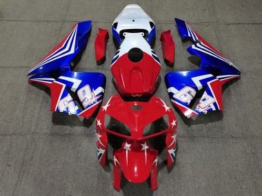 2005-2006 Rot Weiß & Blau 69 Honda CBR600RR Motorrad Verkleidungen