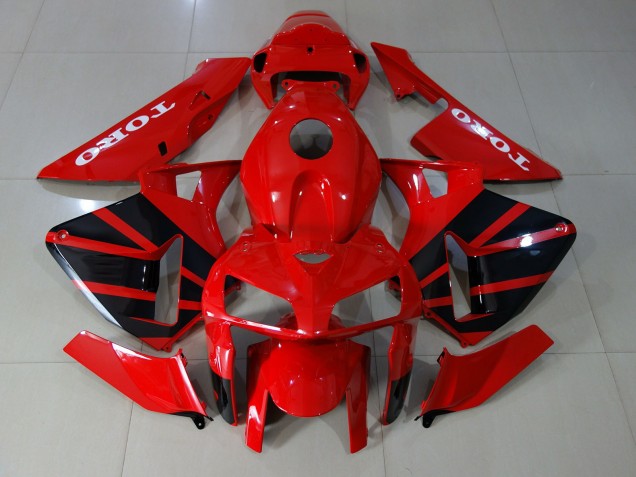 2005-2006 Rot Glänzend Honda CBR600RR Motorrad Verkleidungen 2005-2006 Rot Glänzend Honda CBR600RR Motorrad Verkleidungen