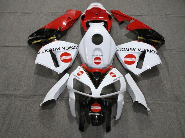 2005-2006 Rot Konica Minolta Honda CBR600RR Motorrad Verkleidungen