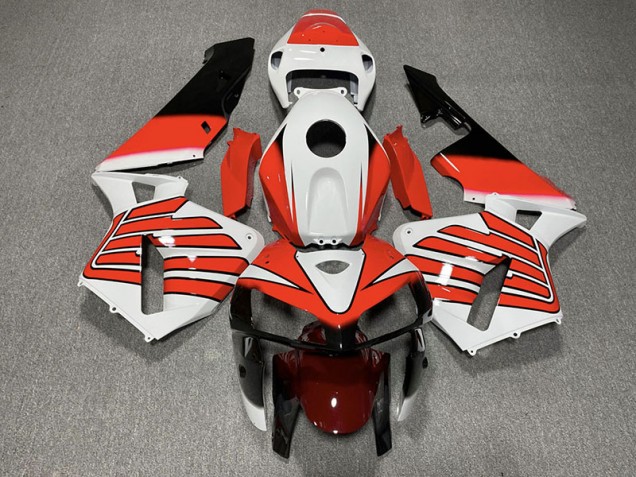 2005-2006 Rot & Weiße Flügel Honda CBR600RR Motorrad Verkleidungen