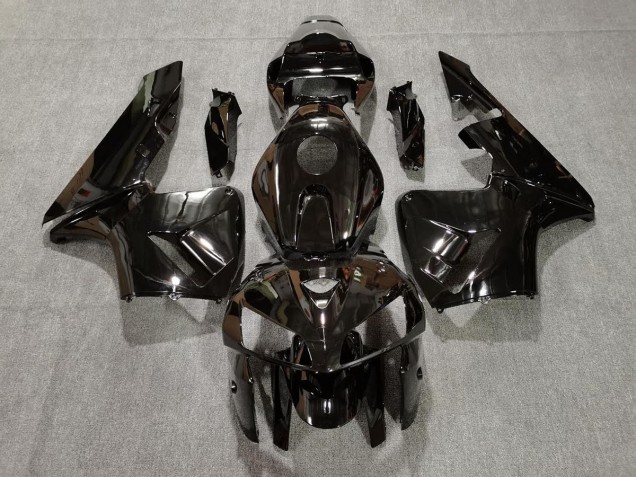 2005-2006 Schwarz Glänzend Honda CBR600RR Motorrad Verkleidungen