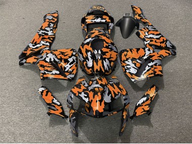 2005-2006 Tarnung & Orange Honda CBR600RR Motorrad Verkleidungen