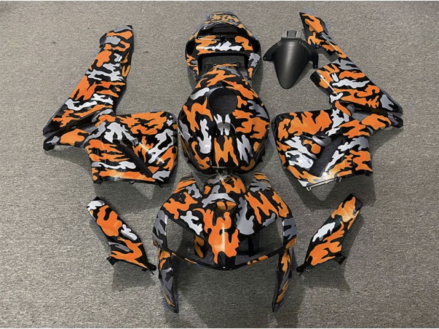2005-2006 Tarnung & Orange Honda CBR600RR Motorrad Verkleidungen