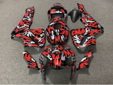 2005-2006 Tarnung & Rot Honda CBR600RR Motorrad Verkleidungen