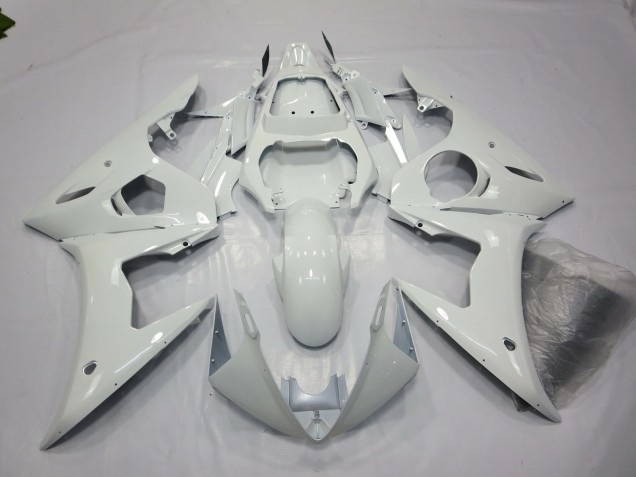 2005 Glänzend Weiß Yamaha R6 Motorrad Verkleidungen 2005 Glänzend Weiß Yamaha R6 Motorrad Verkleidungen
