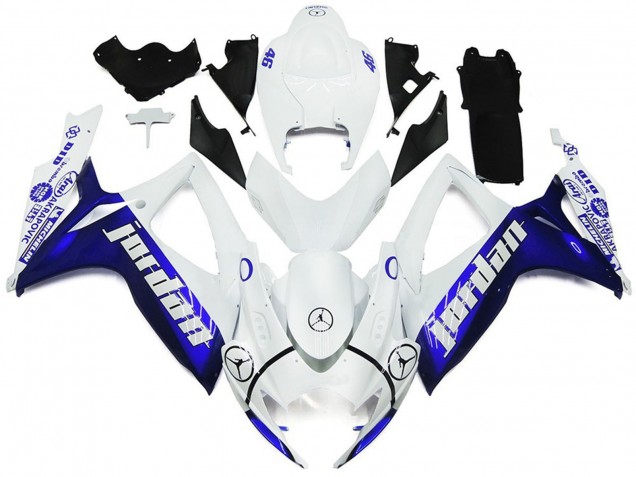 2006-2007 Blau & Weiß Jordan Gloss Stil Suzuki GSXR 600-750 Motorrad Verkleidungen
