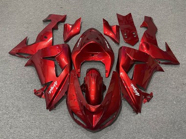 2006-2007 Candy Rot Kawasaki ZX10R Motorrad Verkleidungen