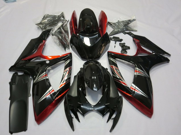 2006-2007 Dreifarbig Suzuki GSXR 600-750 Motorrad Verkleidungen