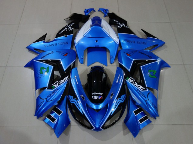 2006-2007 Flüssigblau & Logos Kawasaki ZX10R Motorrad Verkleidungen