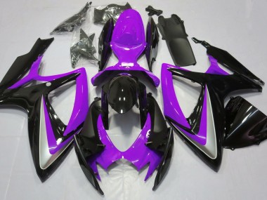 2006-2007 Glanz Lila Ohne Abzeichen Suzuki GSXR 600-750 Motorrad Verkleidungen