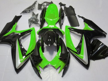 2006-2007 Glänzend Grün Ohne Abzeichen Suzuki GSXR 600-750 Motorrad Verkleidungen