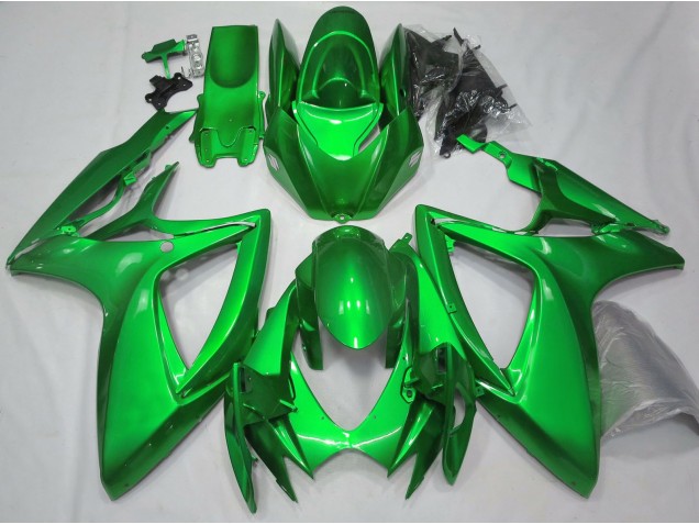 2006-2007 Glänzend Grün Uni Suzuki GSXR 600-750 Motorrad Verkleidungen