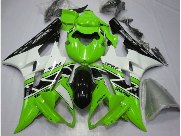 2006-2007 Grün OEM-Stil Yamaha R6 Motorrad Verkleidungen