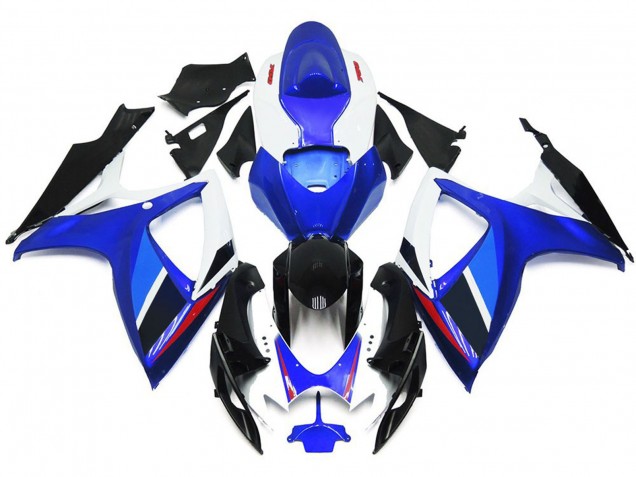 2006-2007 Hellblau & Tiefes Blau OEM Stil Mit Rot Suzuki GSXR 600-750 Motorrad Verkleidungen