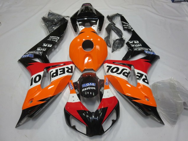 2006-2007 Leuchtend Repsol Stil Honda CBR1000RR Motorrad Verkleidungen
