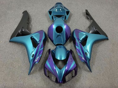 2006-2007 Lila & Smaragd Honda CBR1000RR Motorrad Verkleidungen
