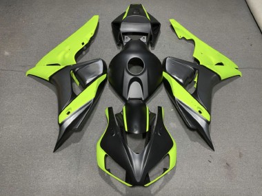 2006-2007 Matt Grau Schwarz & Grün Honda CBR1000RR Motorrad Verkleidungen