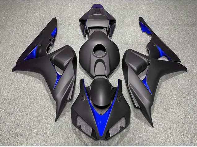 2006-2007 Matt Schwarz & Blau Honda CBR1000RR Motorrad Verkleidungen