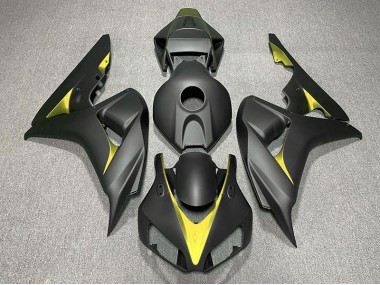 2006-2007 Matt Schwarz & Gelb Honda CBR1000RR Motorrad Verkleidungen