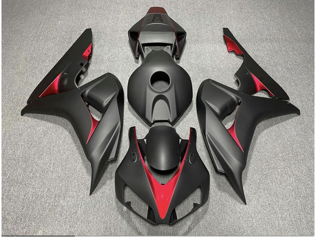 2006-2007 Matt Schwarz & Hellblau Honda CBR1000RR Motorrad Verkleidungen
