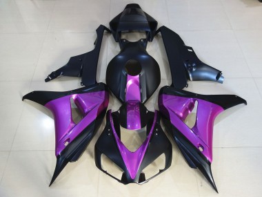 2006-2007 Matt Schwarz Lila Honda CBR1000RR Motorrad Verkleidungen