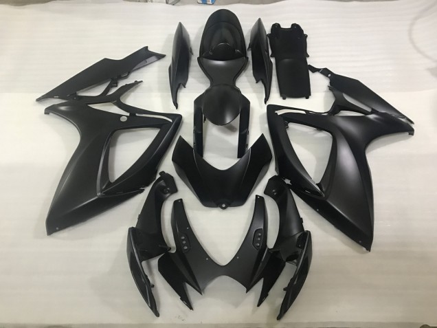 2006-2007 Matt Schwarz Suzuki GSXR 600-750 Motorrad Verkleidungen