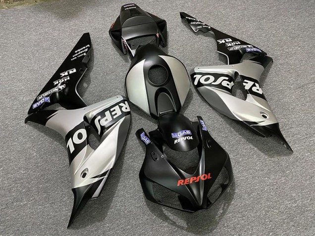 2006-2007 Matt Silber Repsol Honda CBR1000RR Motorrad Verkleidungen