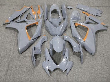 2006-2007 Nardo & Orangefarbener Rand Suzuki GSXR 600-750 Motorrad Verkleidungen