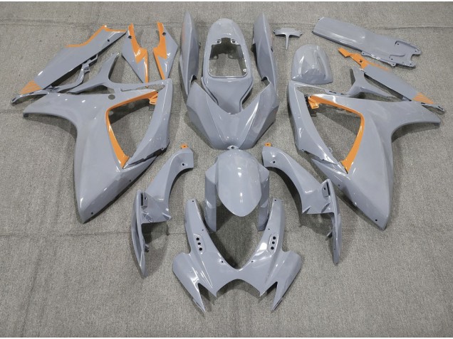 2006-2007 Nardo & Orangefarbener Rand Suzuki GSXR 600-750 Motorrad Verkleidungen