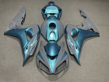 2006-2007 Nardograu & Hellblau Honda CBR1000RR Motorrad Verkleidungen