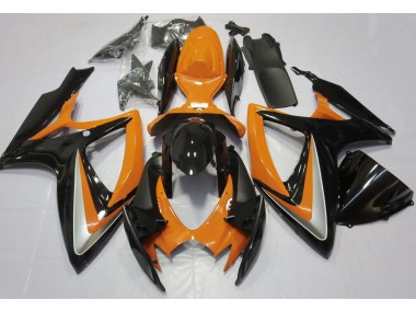 2006-2007 Orange Glänzend Ohne Abzeichen Suzuki GSXR 600-750 Motorrad Verkleidungen
